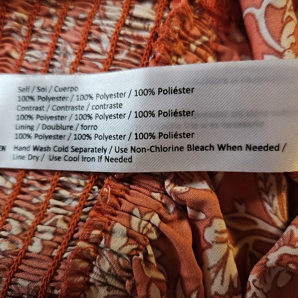 Band of The Free Women’s Floral Smocked Sundress Size Large - Picture 11 of 11